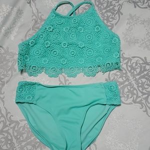 Justice crochet bikini 10